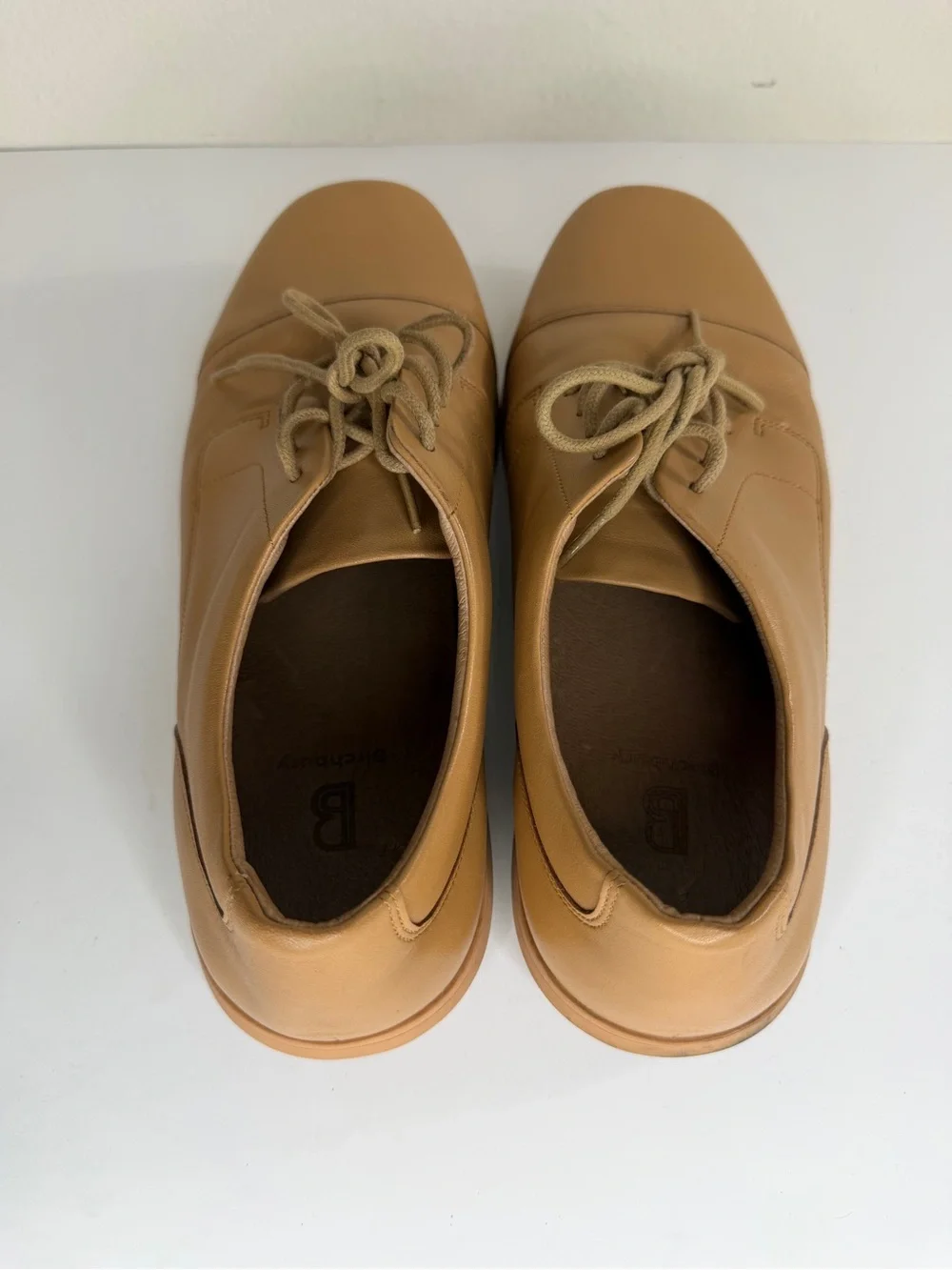 Birchbury Brenston Derby Mens Size 11 Brown Leather Barefoot Oxfords Dress Shoes